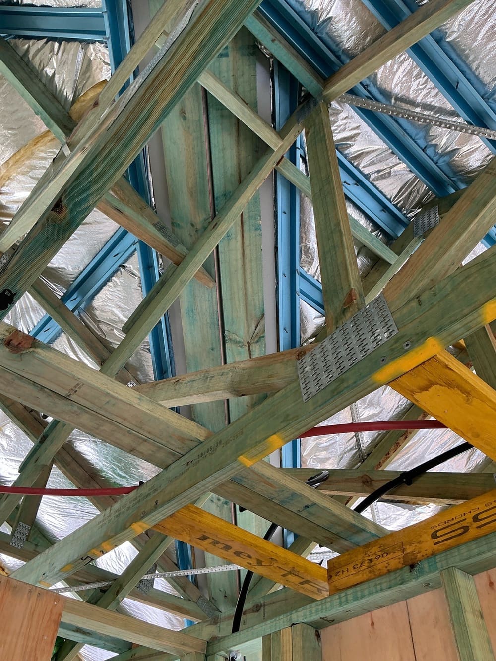 Appears fine from the ground, recorded during a frame inspection in Morayfield