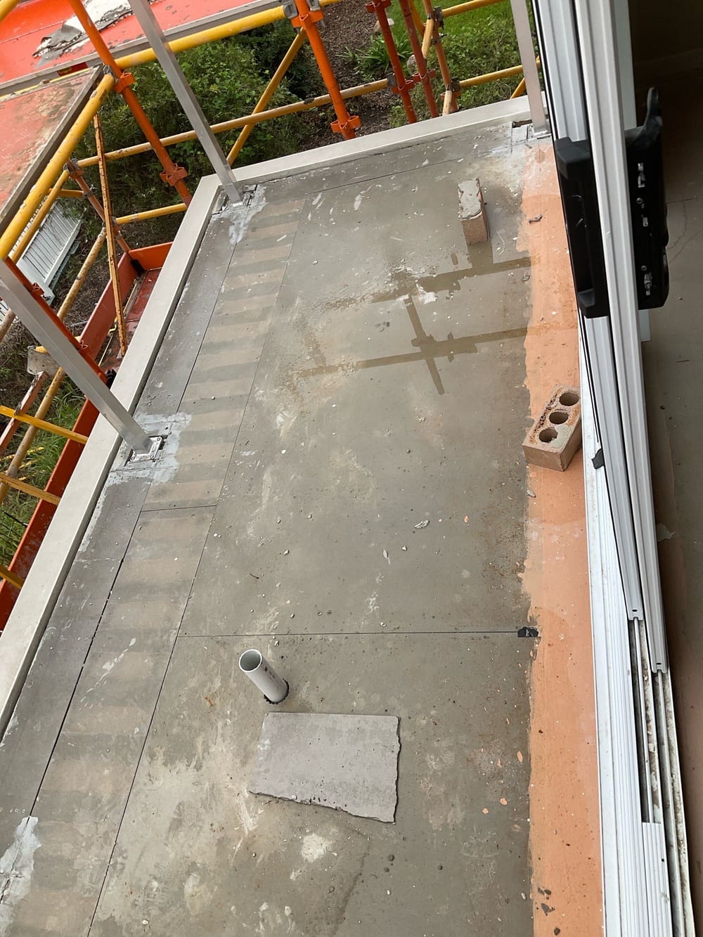 Incomplete, recorded during a waterproofing inspection in Holland Park